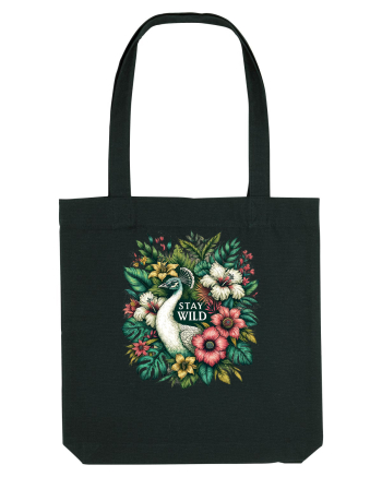 Paun - flori exotice - stay wild Black