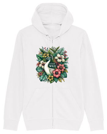 Paun - flori exotice - stay wild White