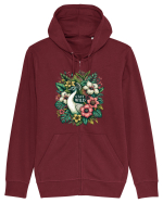 Paun - flori exotice - stay wild Hanorac cu fermoar Unisex Connector