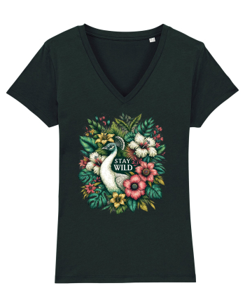 Paun - flori exotice - stay wild Black