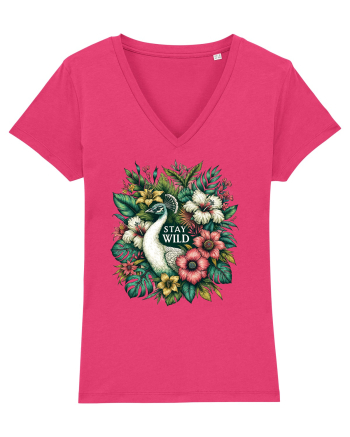 Paun - flori exotice - stay wild Raspberry