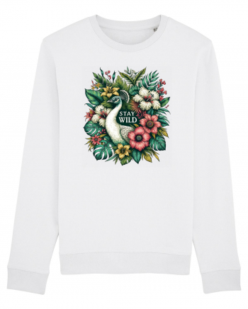 Paun - flori exotice - stay wild White