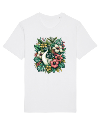 Paun - flori exotice - stay wild White