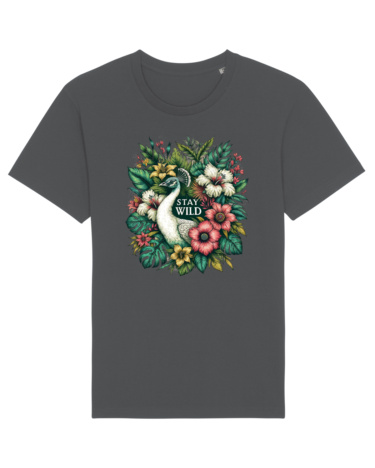 Tricou mânecă scurtă Unisex Rocker Anthracite
