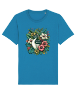 Paun - flori exotice - stay wild Tricou mânecă scurtă Unisex Rocker