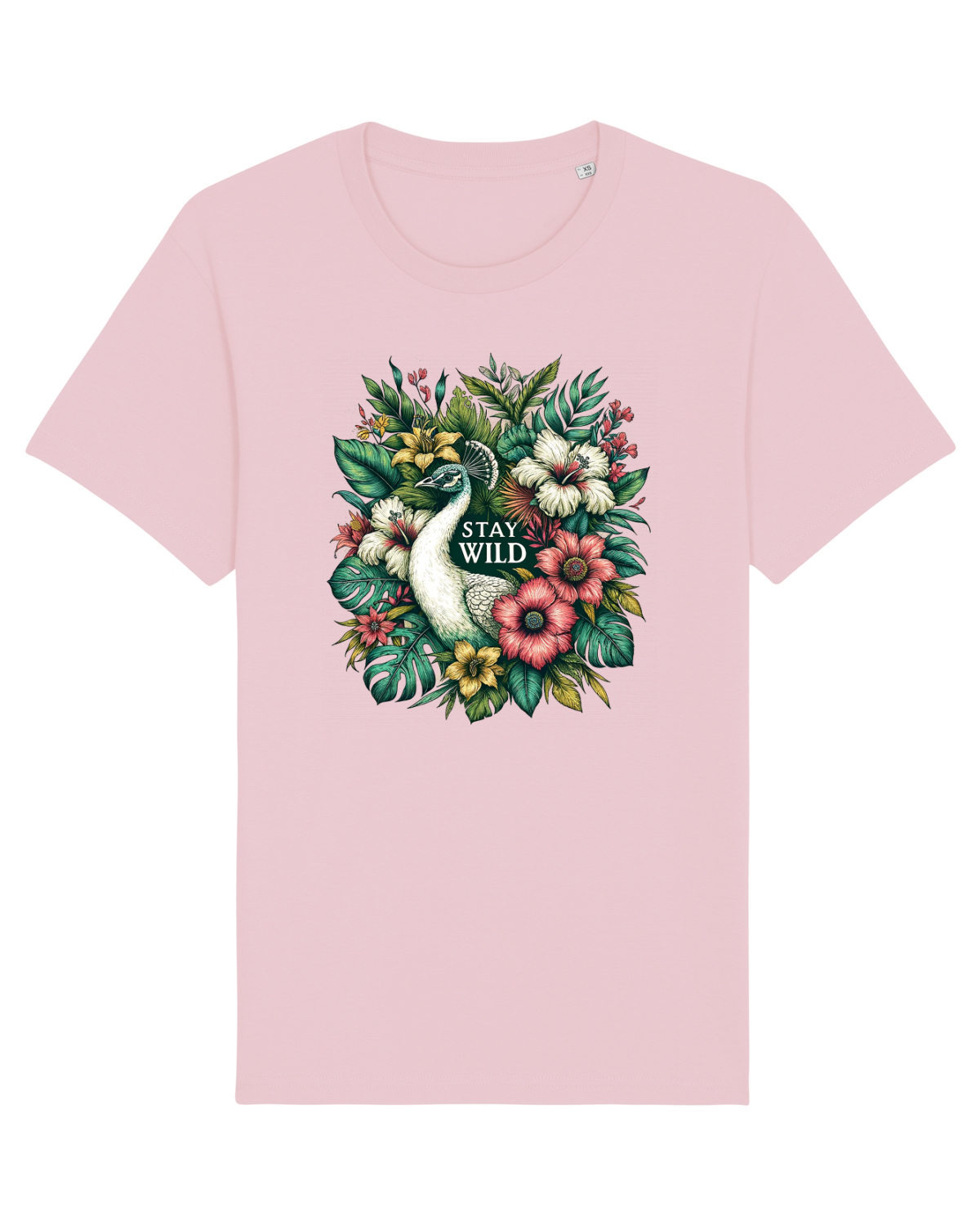 Tricou mânecă scurtă Unisex Rocker Cotton Pink