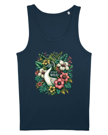 Paun - flori exotice - stay wild Navy