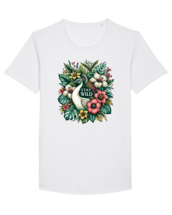 Paun - flori exotice - stay wild White