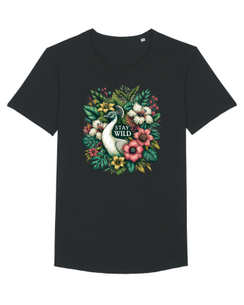 Paun - flori exotice - stay wild Black