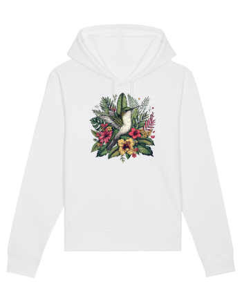 Colibri - flori exotice - 4 White