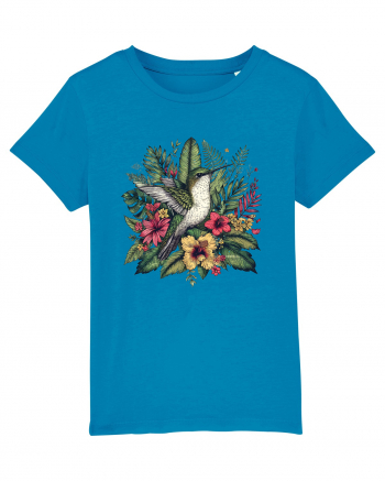 Colibri - flori exotice - 4 Azur