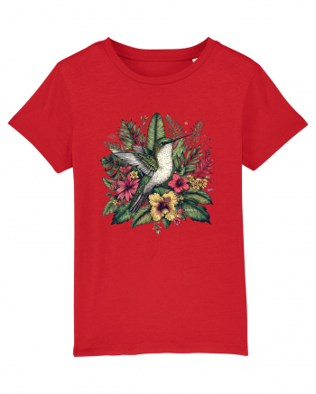 Colibri - flori exotice - 4 Red