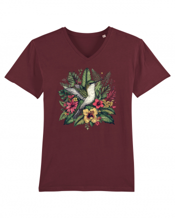 Colibri - flori exotice - 4 Burgundy