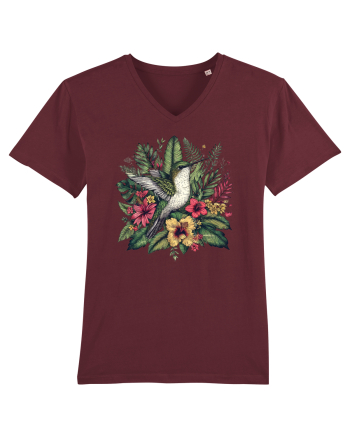 Colibri - flori exotice - 4 Burgundy