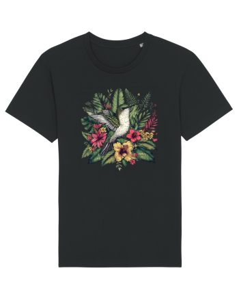 Colibri - flori exotice - 4 Black