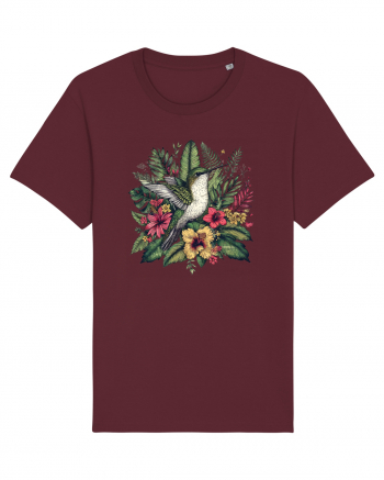 Colibri - flori exotice - 4 Burgundy