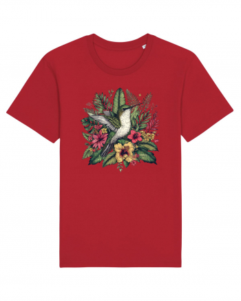 Colibri - flori exotice - 4 Red