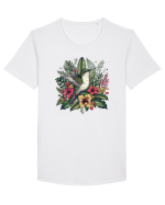 Colibri - flori exotice - 4 Tricou mânecă scurtă guler larg Bărbat Skater