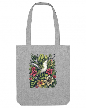 Colibri - flori exotice - 3 Heather Grey