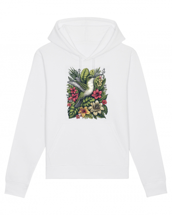 Colibri - flori exotice - 3 White