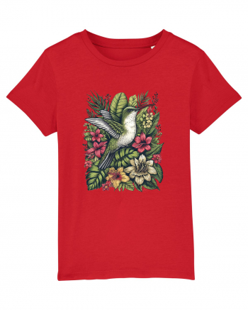 Colibri - flori exotice - 3 Red