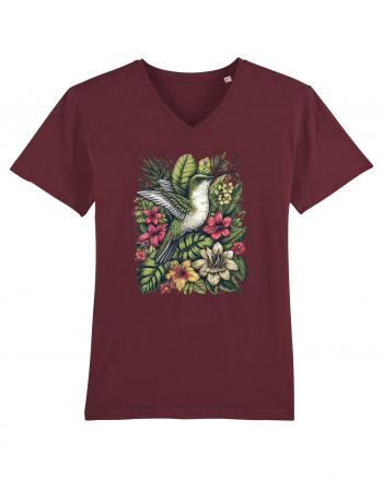 Colibri - flori exotice - 3 Burgundy