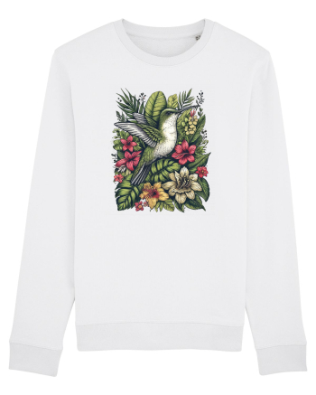Colibri - flori exotice - 3 White