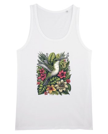 Colibri - flori exotice - 3 White