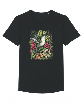 Colibri - flori exotice - 3 Black