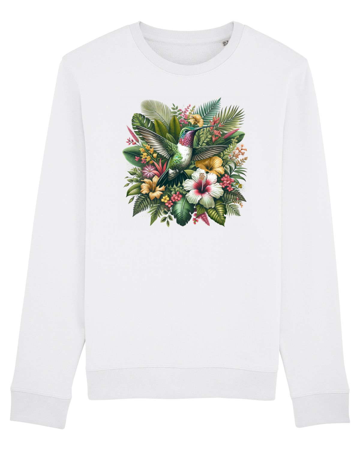 Bluză mânecă lungă Unisex Rise White