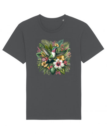 Colibri - flori exotice - 2 Anthracite