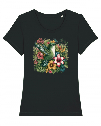 Colibri - flori exotice - 1 Black