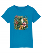 Colibri - flori exotice - 1 Tricou mânecă scurtă  Copii Mini Creator