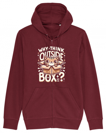 Outside the box - pisica cool 2 Burgundy