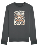Outside the box - pisica cool 2 Bluză mânecă lungă Unisex Rise