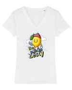 Lamaie skateboarder - lamaie cool Tricou mânecă scurtă guler V Damă Evoker