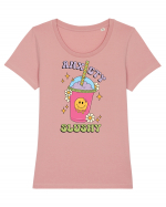 Anxiety Slushy Tricou mânecă scurtă guler larg fitted Damă Expresser