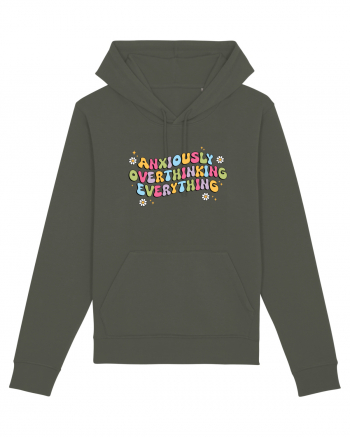 Anxiously Overthinking Everything Khaki