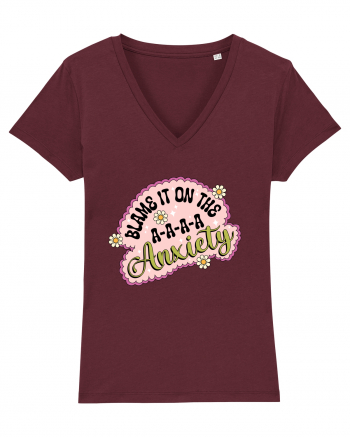 Blame It On Axiety Burgundy