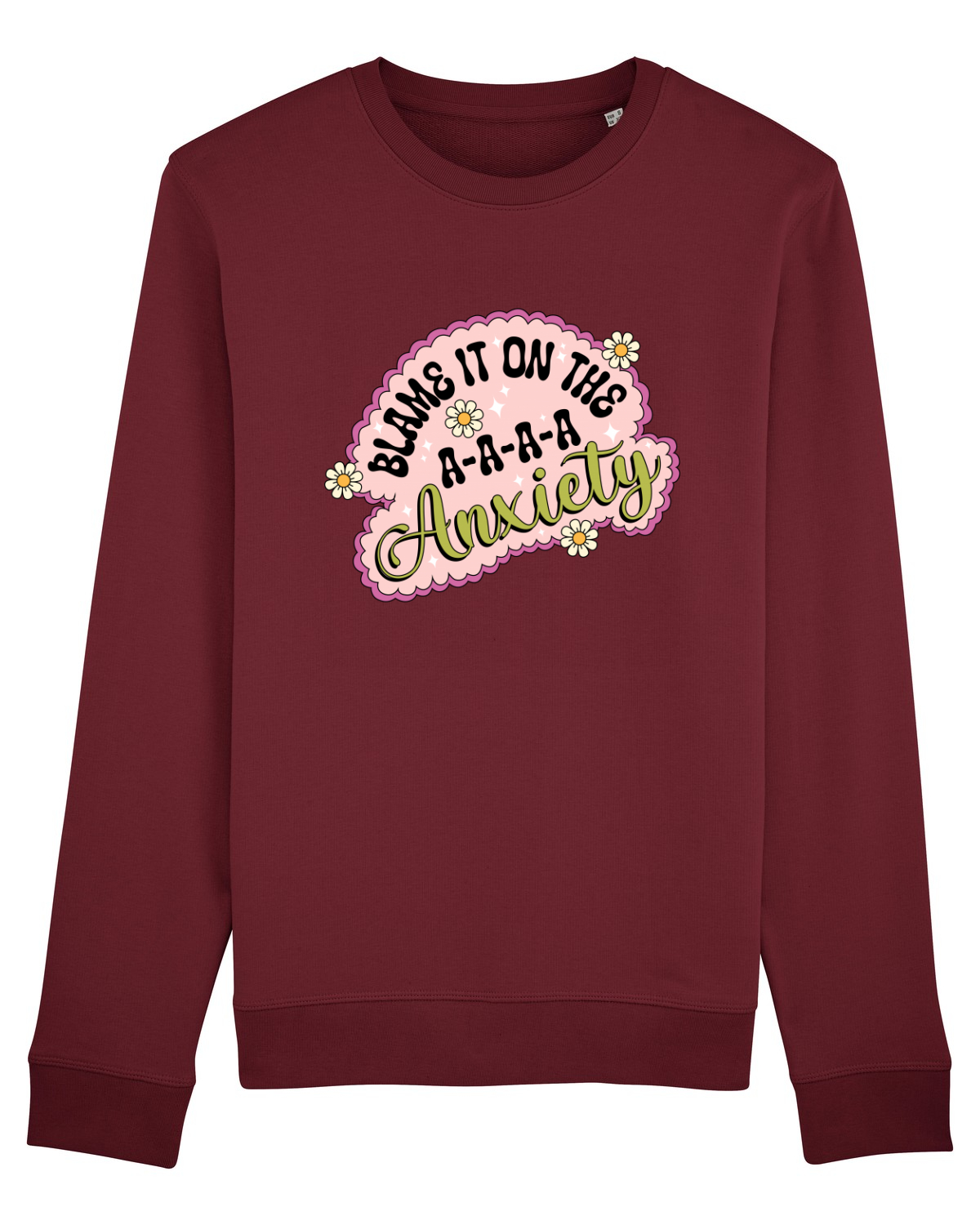 Bluză mânecă lungă Unisex Rise Burgundy