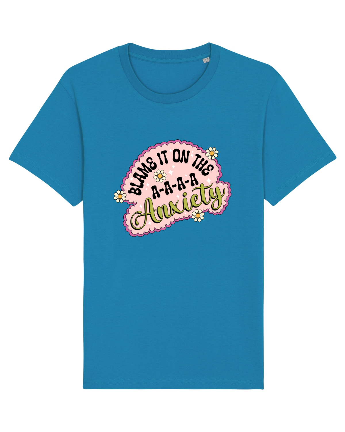 Tricou mânecă scurtă Unisex Rocker Azur