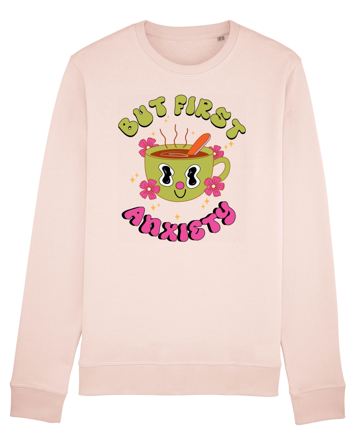 Bluză mânecă lungă Unisex Rise Candy Pink