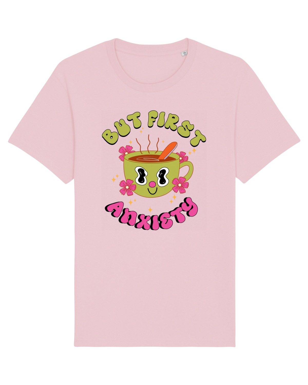 Tricou mânecă scurtă Unisex Rocker Cotton Pink