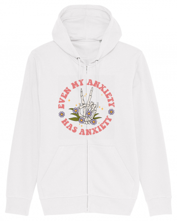Even my Anxiety Has Anxiety, Skeleton Hand White