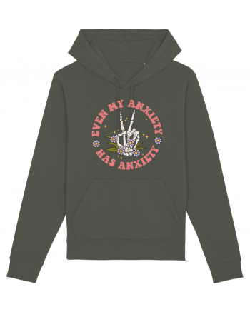 Even my Anxiety Has Anxiety, Skeleton Hand Khaki