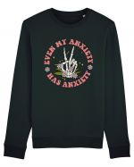 Even my Anxiety Has Anxiety, Skeleton Hand Bluză mânecă lungă Unisex Rise