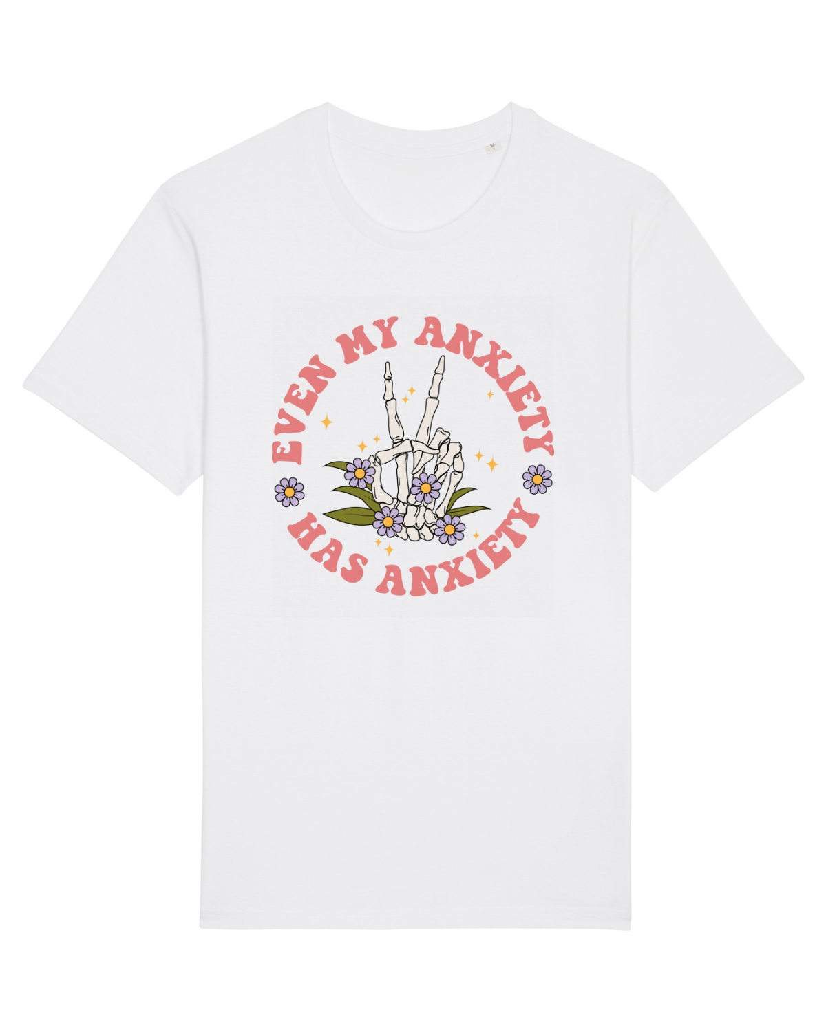 Tricou mânecă scurtă Unisex Rocker White