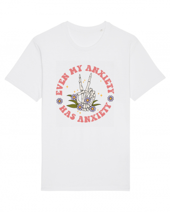 Even my Anxiety Has Anxiety, Skeleton Hand White