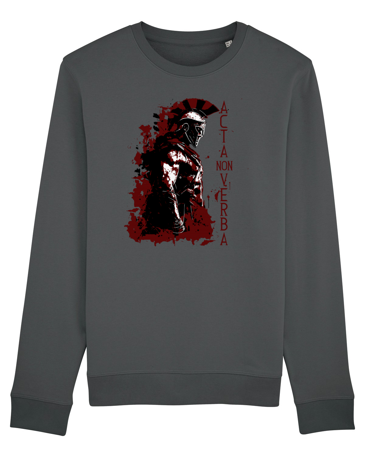 Bluză mânecă lungă Unisex Rise Anthracite