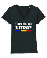 Liber sa fiu ultra. Tricou mânecă scurtă guler V Damă Evoker